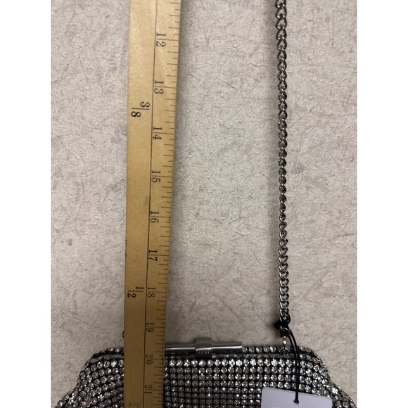 Reiss Adaline Crystal Bead Clutch Handbag Cross Body Purse Lined Vintage Style - Picture 7 of 13